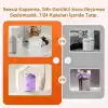 9 Litre Hareket Sensörlü Çöp Kovası, Otomatik Banyo Çöp Kovası, Çocuk Odası Çöp Sepeti, Çöp Kutusu, (2 adet 1.5 V AA pil, piller pakete dahil değildir) - 15x22x32 cm