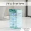 9 Litre Hareket Sensörlü Çöp Kovası, Otomatik Banyo Çöp Kovası, Çocuk Odası Çöp Sepeti, Çöp Kutusu, (2 adet 1.5 V AA pil, piller pakete dahil değildir) - 15x22x32 cm