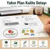 Inkjet Ve Laser Uyumlu Sticker Güçlü Yapışkanlı A4 Etiket Kağıdı MAT YÜZEYLİ 120gsm (50 yaprak)