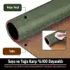 Klasse Çift Renk Dikişli PU Deri Masa Matı 80x40 Cm Mousepad, Su Geçirmez Masa Sümeni, Çift Taraflı Kullanım, Dizüstü Bilgisayar/Ofis/Ev için, Kaymaz Taban (Koyu Yeşil Ve Taba)