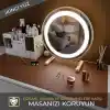 Klasse Çift Renk Dikişli PU Deri Masa Matı 80x40 Cm Mousepad, Su Geçirmez Masa Sümeni, Çift Taraflı Kullanım, Dizüstü Bilgisayar/Ofis/Ev için, Kaymaz Taban (Koyu Yeşil Ve Taba)