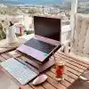Vigo Wood - DYKOS Yükseklik Ayarlanabilir Katlanabilir 360º Dönebilen Kitap Okuma ve Laptop Standı