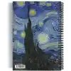 Vincent Van Gogh/The Starry Night,1889 | Spiralli Defter 02 | A5 | Çizgisiz | 100 Sayfa | Sanat