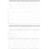 Süresiz Haftalık Spiralli Masaüstü Planlayıcı 24x34 cm - Desk Planner Bordo