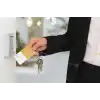 Spelt Metal Yoyo Paslanmaz Çelik Tel Çek Bırak Koruma Anti-theft Makaralı Sargılı Anahtarlık Siyah