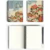 Katsushika Hokusai/Cuckoo and Azaleas,1834 | Spiralli Defter 26 | A5 | Çizgili | 100 Sayfa | Okul (Düz)