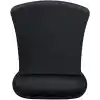 ErgoComfort Bilek Destekli Mouse Pad Ergonomik Mouse Altlığı Kaymaz Taban Bilek Koruyucu Bilgisayar Ofis Oyuncu Mousepad Siyah