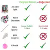 Ceysa Store Dikiş Nakış Kiti, 24 Adet Dikiş İpi Seti, 5 Adet Dikiş İğnesi, İp Geçirici, Yüksük, İplik Seti (Set-1)