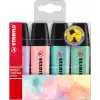 STABILO BOSS ORIGINAL Pastel- Marker İşaretleme Kalemi, 2 mm ve 5 mm Uç, 4lü Paket (4 Adet x 1 Paket)