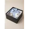 Siyah Hediye Kutusu, Premium Karton Siyah Hediye Kutusu, 26x26x13 cm
