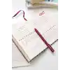Matt Notebook Kitap Okuma Günlüğü Reading Journal Bordo