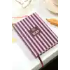 Matt Notebook Kitap Okuma Günlüğü Reading Journal Bordo