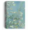 Vincent Van Gogh/Almond Blossom,1890 | Spiralli Defter 21 | A5 | Çizgili | 100 Sayfa | Okul (Düz)