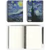 Vincent Van Gogh/The Starry Night,1889 | Spiralli Defter 22 | A5 | Çizgili | 100 Sayfa | Okul (Düz)