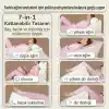 Viscoelastik Reflü Yastığı - Ameliyat Sonrası Uyku ve Dinlenme - Cerrahi Sonrası için 7si 1 Arada Üçgen Yastık Takozu Hafızalı Köpük, Kama Horlama Yastığı,Yıkanabilir Kılıf