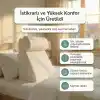 Viscoelastik Reflü Yastığı - Ameliyat Sonrası Uyku ve Dinlenme - Cerrahi Sonrası için 7si 1 Arada Üçgen Yastık Takozu Hafızalı Köpük, Kama Horlama Yastığı,Yıkanabilir Kılıf