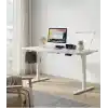 adornist - Yüksekliği Ayarlanabilir Ergonomik Bilgisayar & Çalışma Masası - Tek Motorlu (2 Hafızalı) (Beyaz, 120 * 60)
