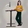 adornist - Yüksekliği Ayarlanabilir Ergonomik Bilgisayar & Çalışma Masası - Tek Motorlu (2 Hafızalı) (Beyaz, 120 * 60)