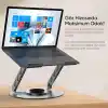 Minesk Macbook ve Laptop Standı 360 Derece Dönebilen Boyutu Ayarlanabilir Alüminyum Alaşım Ergonomik Tasarım Bilgisayar Tutucu (Bilgisayar Standı)