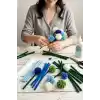 Bimotif 100lü tüylü tel şönil, 30 cm (25er adet Yeşil, Lacivert, A. Mavi, Beyaz Şönil, Çiçek Yapımına Uygun) Tek Ebat