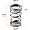 Orret Home Metal Spiral Kalemlik, Paslanmaz Çelik Yay Tasarımlı Masaüstü Kalemlik, Gümüş Ofis Kalem Tutucu, Modern Masa Düzenleyici Organizer, 12 cm