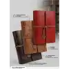 Senon Retro Vintage Saat ve Çark Baskılı Saat Kolye Uçlu Deri Kapaklı Günlük Not Defteri Zamanın Kıymetini Bilenlere Özel Tasarım Hediyelik Siyah