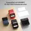 NIIMBOT Termo Etiketler Kendinden Yapışkanlı, B1/B21/B3S Etiket Bandı Kağıdı Okul, Ev, Ofis, Küçük İşletmeler İçin (Beyaz-Dikdörtgen-30 x 20mm)