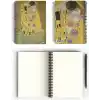 Gustav Klimt/The Kiss, 1907-08 | Spiralli Defter 13 | A5 | Çizgisiz | 100 Sayfa | Sanat