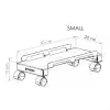 Prexua Roller Tekerli Bilgisayar Kasa Standı - Pc Stand - RLR50 (Small)