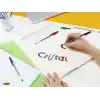 BIC Cristal Orijinal Tükenmez Kalem, Orta Uçlu (1,00 mm), Altıgen Şaft ve Uygun Kapaklı - Mavi, Her Biri 10 Adet Karton Kutu