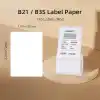 NIIMBOT B21/B3S 1,96 x 2,75 inç (50 × 70 mm) su geçirmez yapışkan kağıt etiketi bandı, kendinden yapışkanlı gönderi adresi etiketleri için, 1 rulo 110 adet (beyaz)