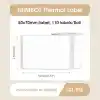 NIIMBOT B21/B3S 1,96 x 2,75 inç (50 × 70 mm) su geçirmez yapışkan kağıt etiketi bandı, kendinden yapışkanlı gönderi adresi etiketleri için, 1 rulo 110 adet (beyaz)