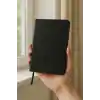 Fark Tanıtım Defter, Çizgisiz Not Defteri, Siyah Termo Deri Kapaklı Çizgisiz Not Defter, 128 Yaprak A5 Planlama Not Defteri, Ofis ve Kırtasiye, Plan, Notebook (14cm x 21 cm)