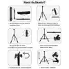 Temel Katlanabilir Metal Tripod Şövale - Ayarlanabilir, Taşıma Çantalı, Siyah