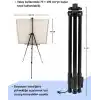 Temel Katlanabilir Metal Tripod Şövale - Ayarlanabilir, Taşıma Çantalı, Siyah