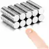 hdg 100 Adet Çap 6mm X Kalınlık 1mm Yuvarlak Süper Güçlü Neodyum Mıknatıs