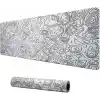 Klasse Pro - 4 Farklı Model Dikişli Kenar 100x50 cm Oyuncu Gaming Mouse Pad (White Map Lines)