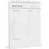 PATARA Daily Planner, Tarihsiz Günlük Ajanda, Masaüstü Planlayıcı, Spiralli