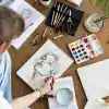 A4 Siyah Kraft Kapak Eskiz Defteri 60 Yaprak 140 gr. Perforajlı Sketch Book