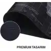 McStorey Dünya Haritası Mouse Pad 60x30 cm, Gaming Masa Pedi 3 mm, Kaymaz Kauçuk Tabanlı Desk Mat, Dikişli Kenar Kumaş Yüzey, Klavye ve Mouse Altlığı, Oyuncu ve Ofis Masası için Siyah