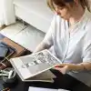 A4 Siyah Kraft Kapak Eskiz Defteri 60 Yaprak 140 gr. Perforajlı Sketch Book