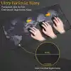McStorey Dünya Haritası Mouse Pad 60x30 cm, Gaming Masa Pedi 3 mm, Kaymaz Kauçuk Tabanlı Desk Mat, Dikişli Kenar Kumaş Yüzey, Klavye ve Mouse Altlığı, Oyuncu ve Ofis Masası için Siyah