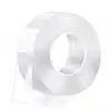 PDAteknoloji Su Sızdırmaz Çift Taraflı Şeffaf Bant 5 Metre Ekstra Güçlü Yıkanabilir İnce Nano Bant Genişlik 30mm Kalınlık 1mm Halı Ev Mutfak Banyo Araba Ofis için LTS-BND07