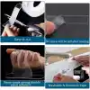 PDAteknoloji Su Sızdırmaz Çift Taraflı Şeffaf Bant 5 Metre Ekstra Güçlü Yıkanabilir İnce Nano Bant Genişlik 30mm Kalınlık 1mm Halı Ev Mutfak Banyo Araba Ofis için LTS-BND07