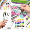PAGOS Sulu boya seti, profesyonel 36 sabit pigment boyama kutusu, yüksek pigmentasyon, sanatçılar, öğrenciler, yetişkinler için 12 sulu boya kağıdı