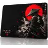 Baskılı Dijital Tasarımlı Oyuncu Mouse Pad, Kaymaz Taban, Dikişli Gaming Mouse Pad Samurai 50x40 Cm