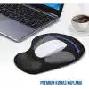 ErgoPad Bilek Destekli Ergonomik Kaymaz Taban Mouse Pad, Masa Pedi Siyah