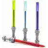 LEGO Star Wars ışın kılıcı jel kalem seti – 4 jel kalem, kırmızı, mavi, yeşil ve mor, ışın kılıcı tasarımlı, resmi hayran ürünü, 6 yaş ve üzeri çocuklar için hediye