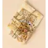 Vintage Scrapbook Başlangıç Dekoratif Kağıt Seti