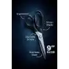 Taksun Paslanmaz Çelik Makas, GL120, Keskin Bıçak, Ofis, Okul Kullanımı, Çok Amaçlı, Dayanıklı Vidalı Yapı, Ergonomik, Hassas Kağıt, Karton, Kumaş Kesimi, Profesyonel Terzi Makası, 9